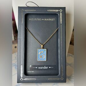 NIB Melrose and Market Gold and Blue Pendant Necklace🩵✨